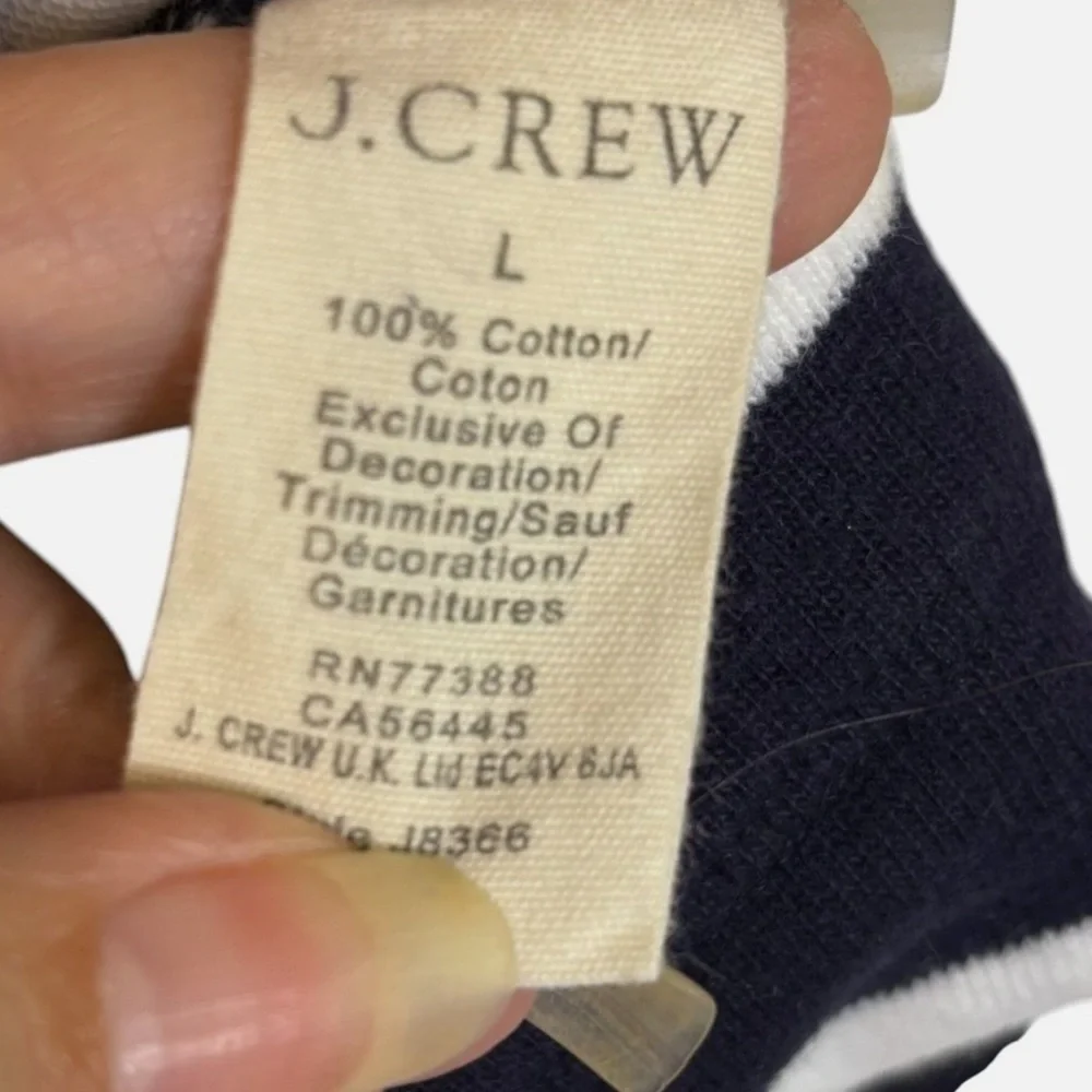 J. Crew Mercantile Polo Shirt Men's L Half Zip Sueded Cotton Jersey Retro Preppy